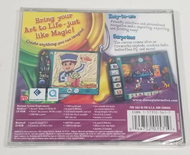 WALT DISNEY MAGIC Artist Deluxe Pc Mac Cd Rom $11.80 - PicClick CA