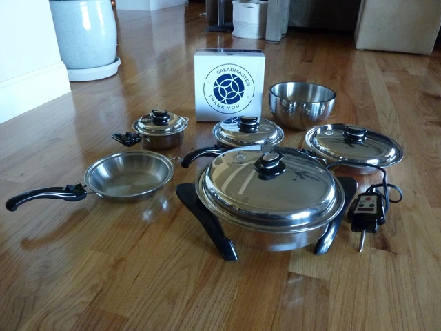 Saladmaster Set TP304-316 Stainless Steel Cookware Set + Electric Skillet Saladmaster Set TP304-316 Stainless Steel Cookware Set + Electric Skillet