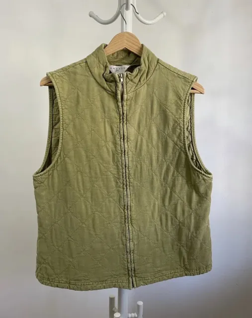 Vintage JPR Khaki Army Green Quilted Vest