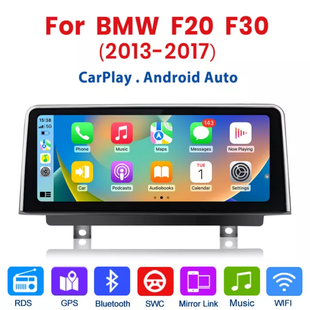 10.25' CarPlay Car Radio Stereo Android 12 For BMW F20 F21 F22F23 NBT 2+32GB SWC