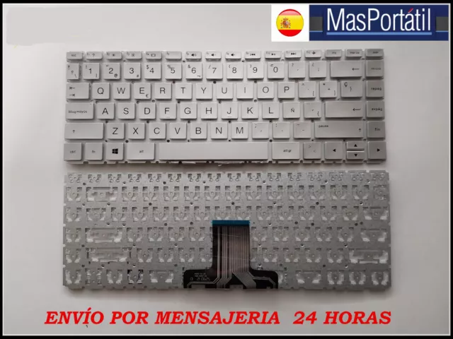 Teclado Español Nuevo Portatil Hp  14S-Dq1010Ns  14S-Dq1011Ns  Plata Tec73