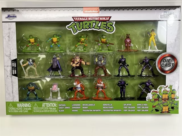 Metall-Nanofiguren Ninja Turtles 18er-Pack Diecast Jada Toys