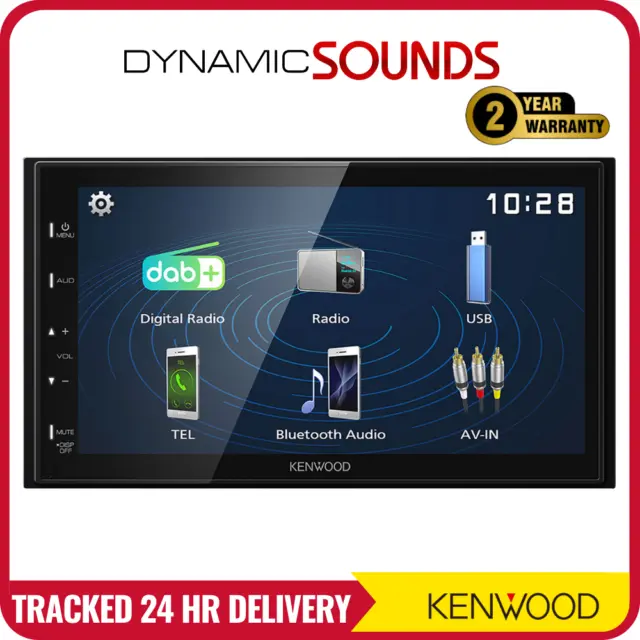 Kenwood DMX129DAB 6.8" Mechless Android Mirroring DAB USB Bluetooth Car Stereo