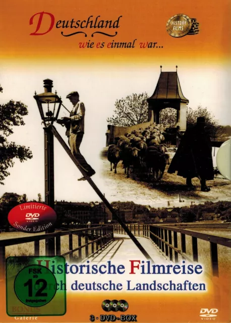 DVD-BOX NEU/OVP - Historische Filmreise durch deutsche Landschaften - 3 DVDs