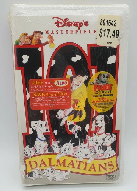101 DALMATIANS WALT Disney Masterpiece Collection VHS (1999) NEW Sealed ...