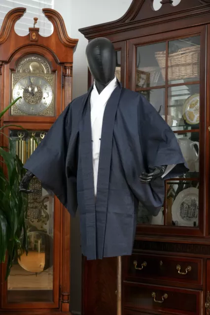 Dear Vanilla Japanese Silk Haori Jacket Men's Kimono Genuine Japan Made Vintage