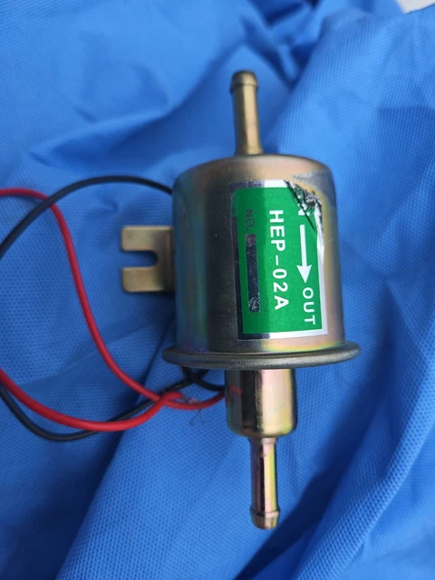 12V Universal 2.5-4 PSI Gas Diesel Inline Low Pressure Electric Fuel Pump HEP02A