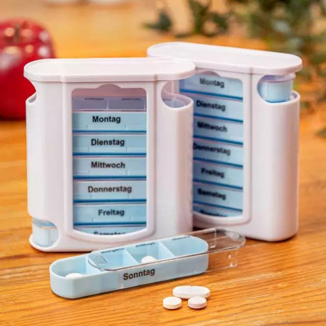 Tablettenbox Pillendose Pillenbox Medikamentendispenser Tablettenspender 7 Tage