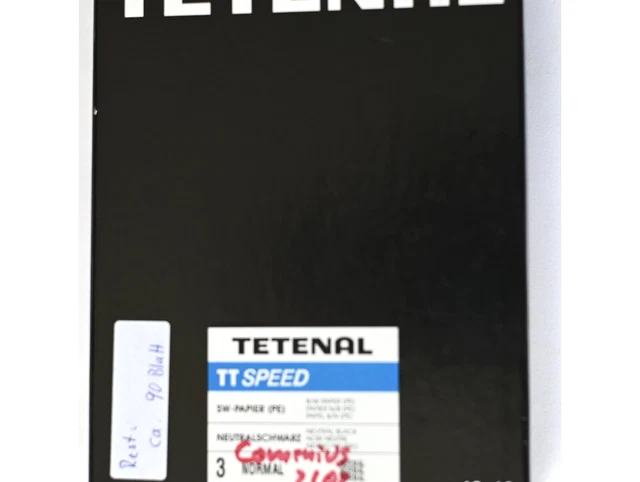 Papel fotográfico Tetenal TT SPEED PE grado blanco y negro. 3 semi mate 13x18 aprox. 90 hojas