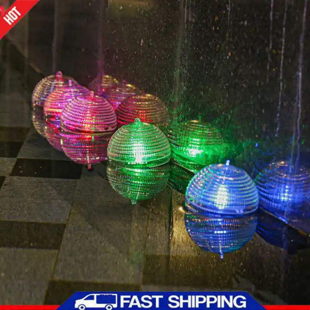 Pool Round Globe Light Decorative Colourful Lamp RGB Last Up To 8H for Pool Pond