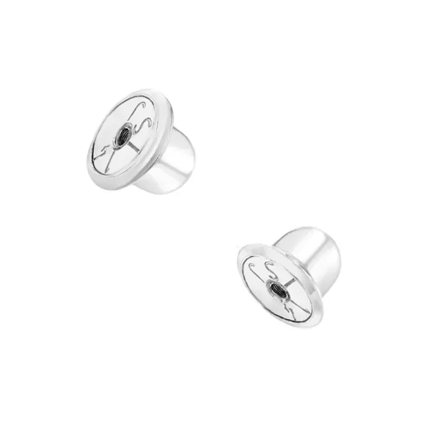 Remplacement Paire (2) 14k or Blanc Oreille Vis Arrière Compatible Avec