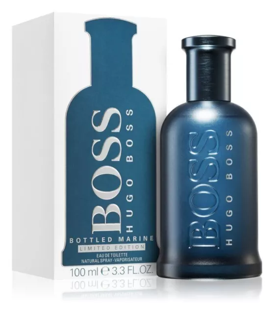 ❤️ Hugo Boss Bottled Marine 100ml Eau de Toilette Spray EDT Neu OVP in Folie ❤️