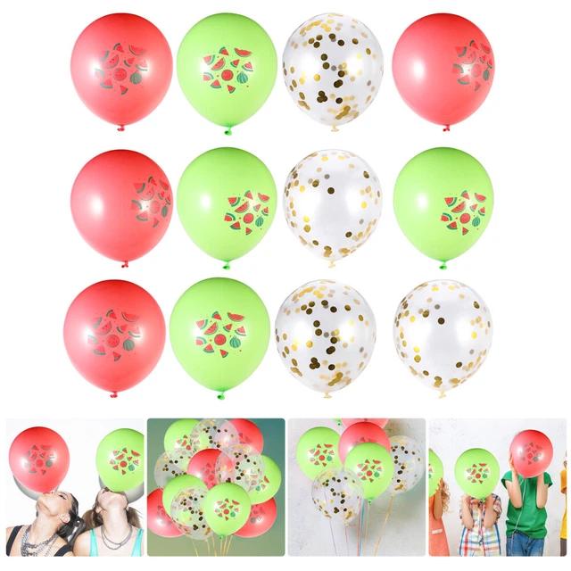 12pcs Fruits Ballons Décoratifs Latex Ballons Hawaii Parti Ballons