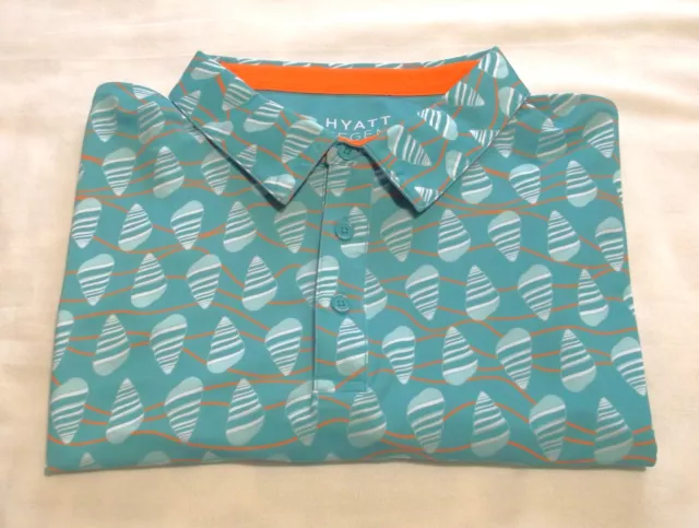 $120 OAHU GOLF APPAREL Hyatt Regency Shirt Men Sz 2XL NWOT Moisture Wicking