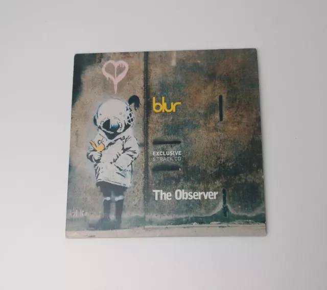 Blur Exclusive 5 Track CD for The Observer - 2003 CD - Cardboard Sleeve Banksy