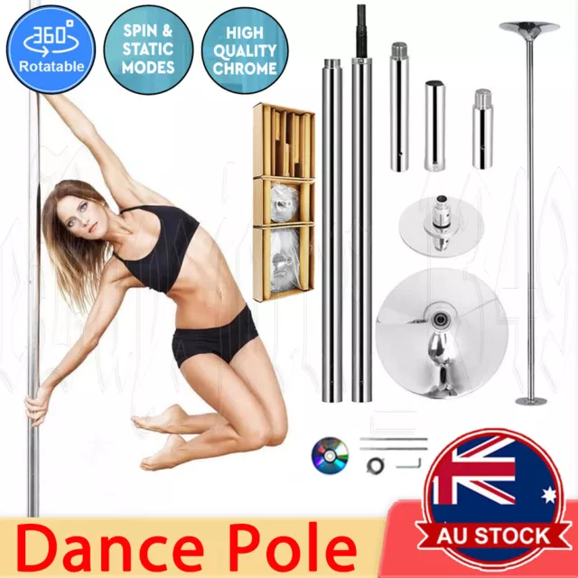 Portable Stripper Dance Pole Dancing Spinning Static Dancer Powertrain Fitness