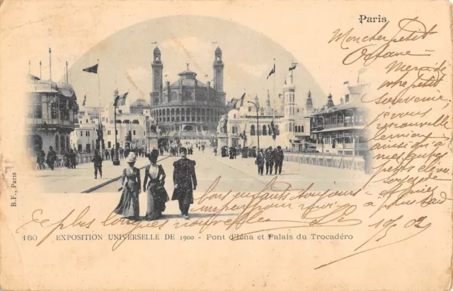 Cpa 75 Paris Exposition Universelle 1900 Pont D'iena Palais Trocadero