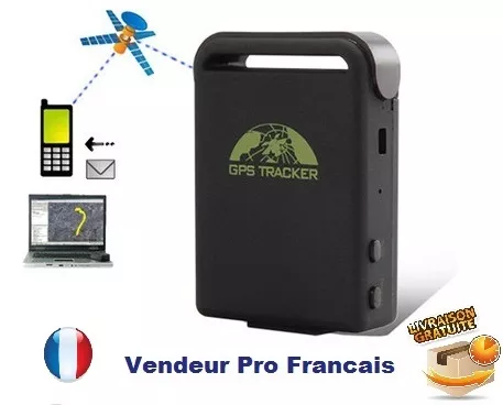 Traceur GPS Portable Télé Secours SOS / Micro Espion GSM Carte SIM Alarme Neuf