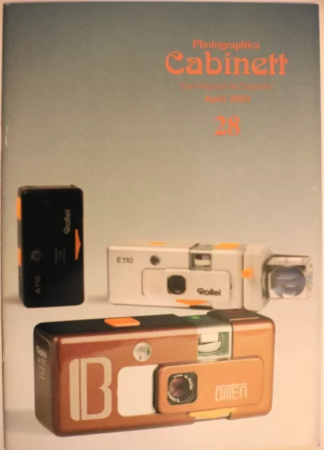 Photographica Cabinett 28 Rollei Bitter Boltavit Praktica Canon Colani Nikon Ica