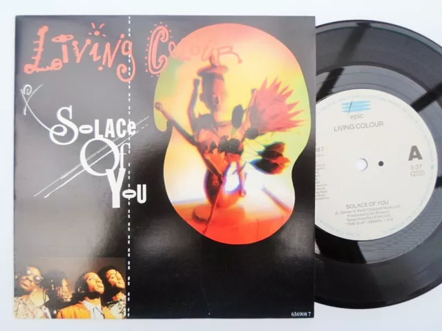 Living Colour Solace Of You 7" Epic 6569087 EX/EX 1991 picture sleeve, made in H