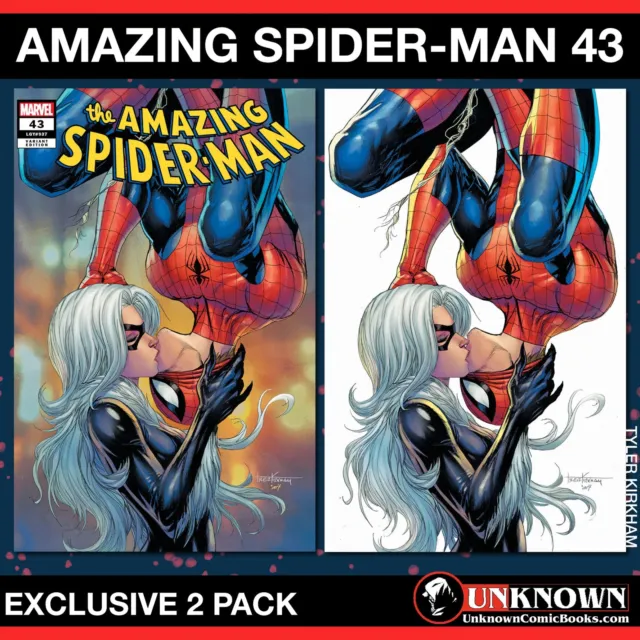 [2 Pack] Amazing Spider-Man 43 Unknown Comics Tyler Kirkham Exclusive Var [Gw] (