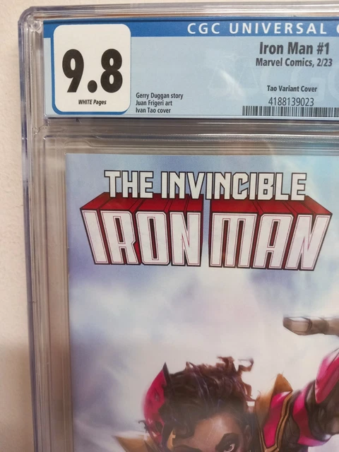 RARE INVINCIBLE IRON MAN #1 TAO VARIANT EDITION Marvel 2023 CGC 9.8 🔥🔥 2