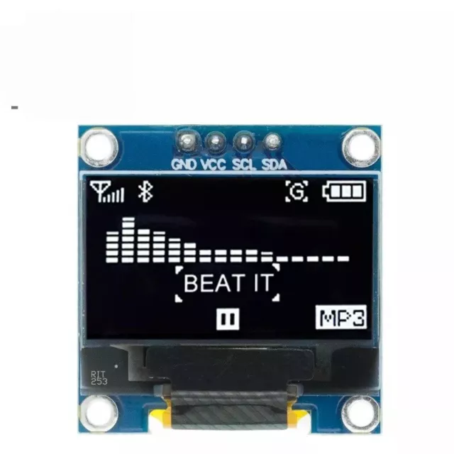 Modulo Display OLED I2C 0,96 Pollici Bianco/Nero Schermo per Arduino