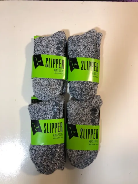 Heat Holders - Men Thick Winter Thermal Non Slip Gripper Slipper Socks