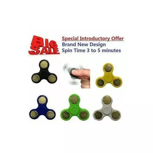 2017 Fidget Tri Spinner Hand Finger STEEL Spin Bearing EDC Anti Stress Toys Gift