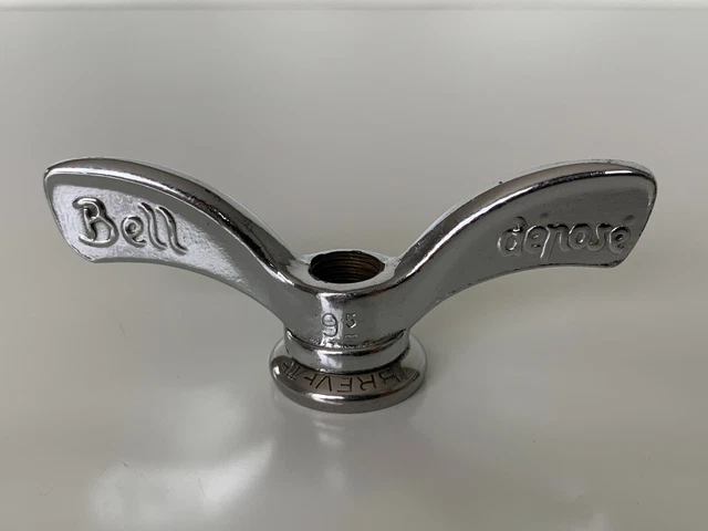 NOS Ecrou Papillon Arrière BELL (Chrome) 1930s-1950s Rear Wingnut 9