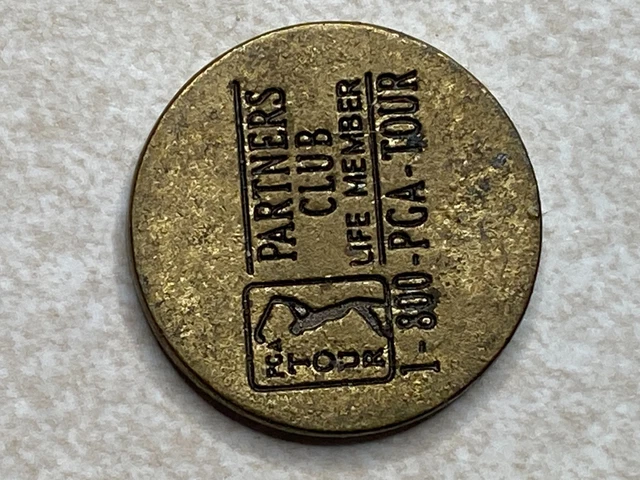 PARTNERS CLUB LIFE Member PGA Tour Golf Ball Marker Token T8528 $6.98 ...