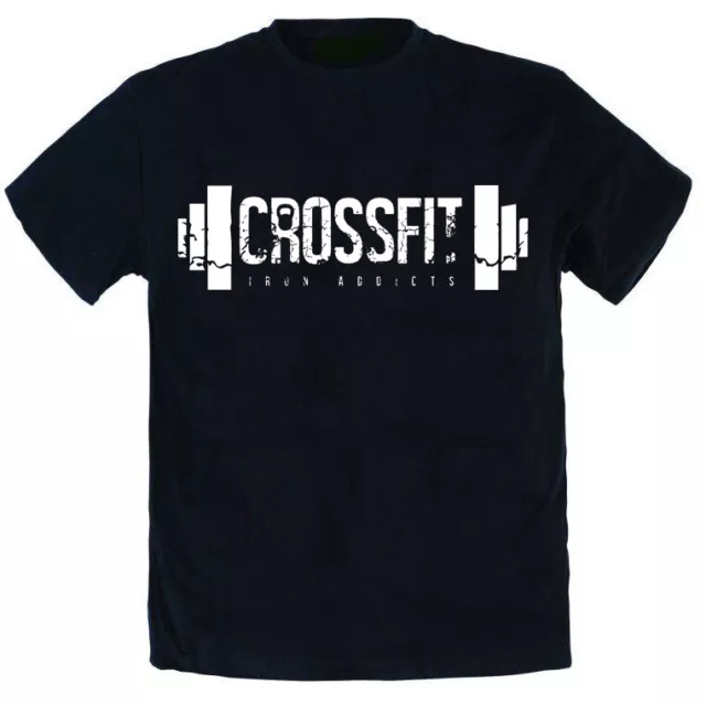 T-shirt maglietta CROSSFIT - palestra muscle alive maglia allenamento uomo