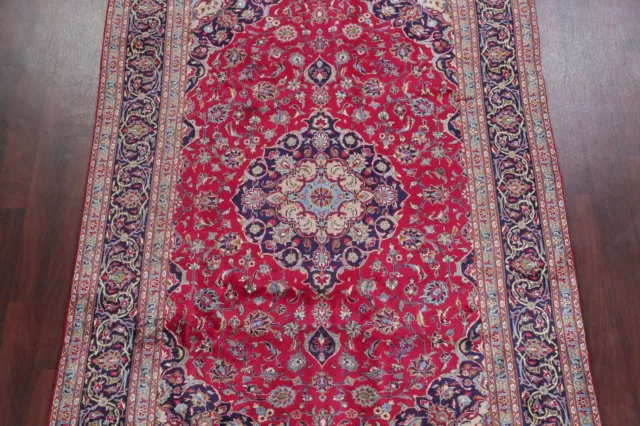 Vintage Floral Kashmar Hand-knotted Area Rug Living Room Oriental Carpet 6x10 ft 3