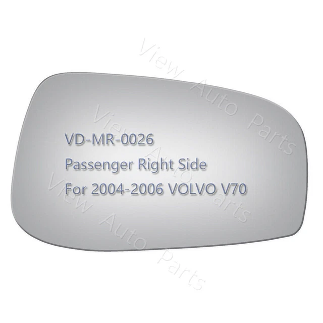 REPLACE MIRROR GLASS For 2004 2005 2006 Volvo S60 S80 V70 Right Side RH