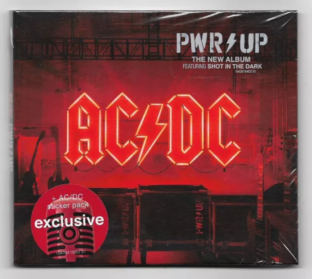 AC/DC – PWR/UP / Exclusive Edition inclusive AC/DC Sticker Pack / CD / NEU & OVP