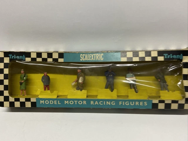 Figurines Scalextric De Course - Lot Complet Dans Sa Boîte D'origine - Occasion