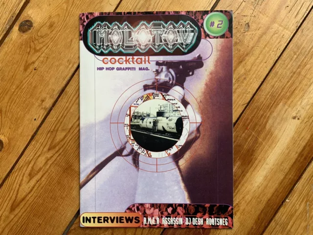 Molotov Cocktail, vintage graffiti magazine - issue 2, 1995, 36/A4  - French