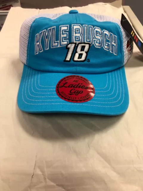 Kyle Busch 2021 #18 M & M da Corsa Blu e Bianco Donna Tappo