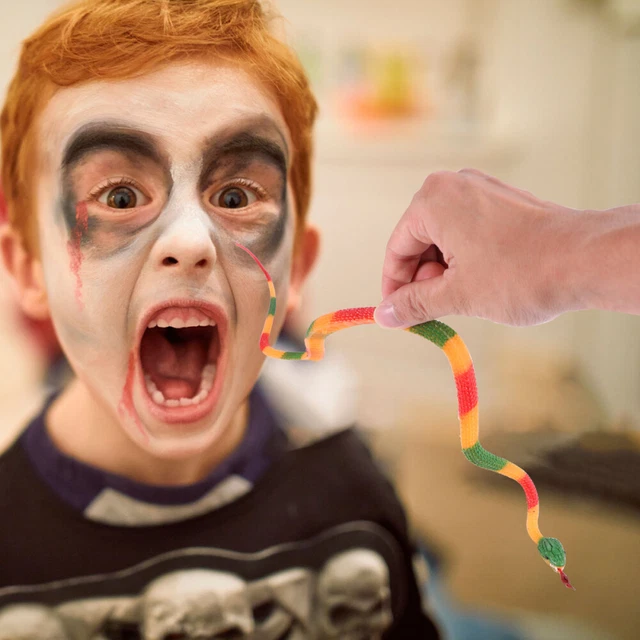 4 piezas Serpiente Utilería Halloween Imitación Serpiente Juguete Serpiente Fuera Juguetes Animales