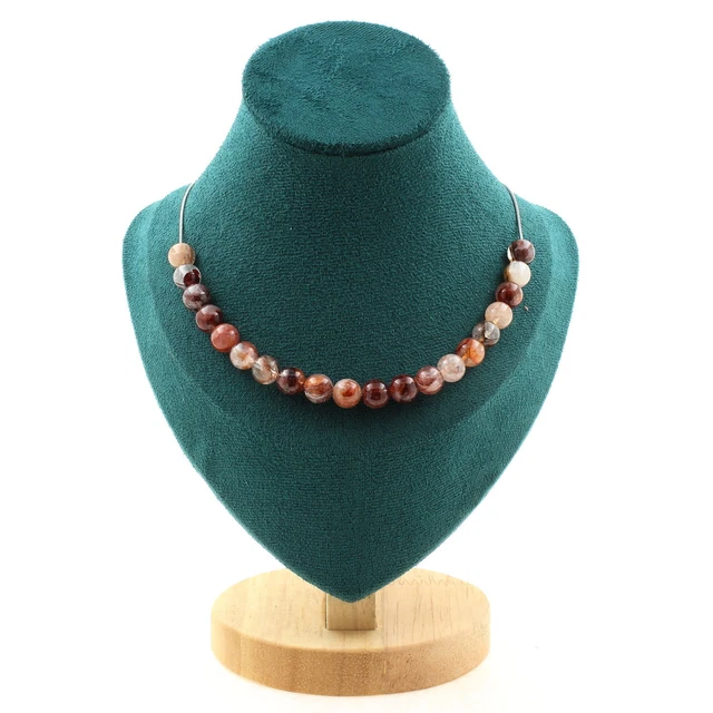 Collier en argent Panthère d'émeraude de Zambie
