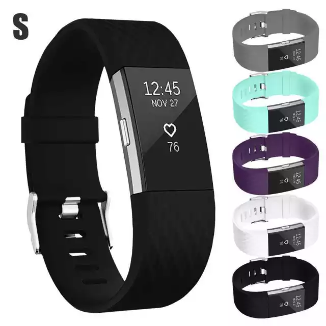 Bracelet de rechange en silicone TPU réglable pour Fitbit Charge 2 Taille S...