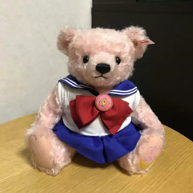 Sailor Moon & Steiff Collaboration Hand Made Teddy Bear Limited to 1992 No Box