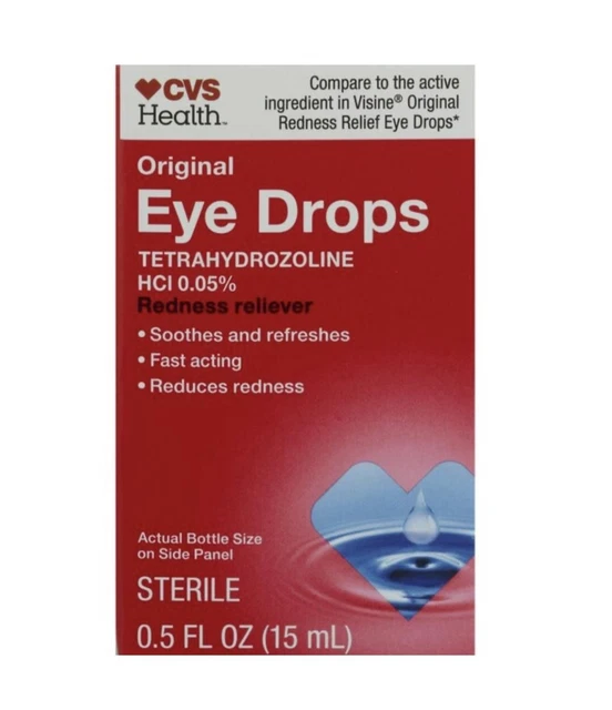 ORIGINAL EYE DROPS REDNESS reliever 0.5 fl oz. /CVS Health 9.99