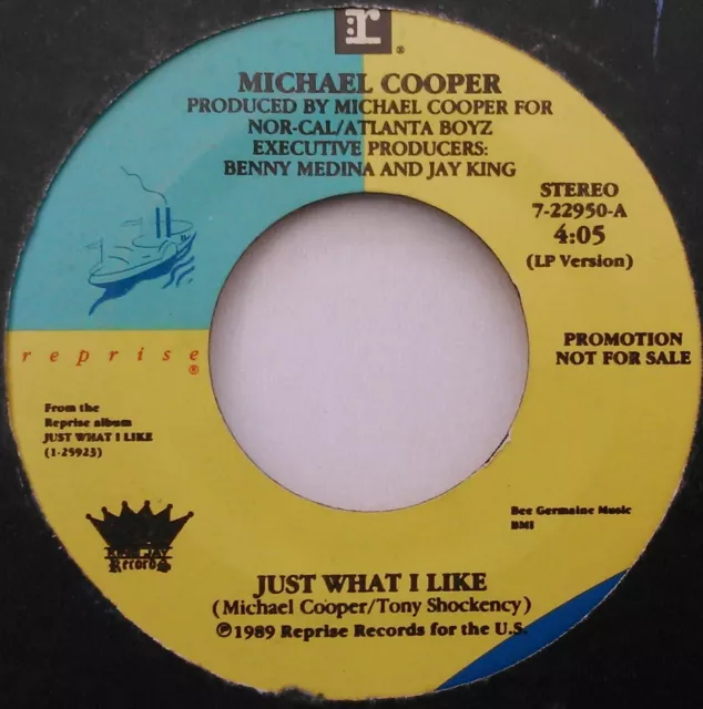Michael Cooper - Just What I Like (Reprise, 1989) 7" Vinyl Single Sehr guter Zustand/- US Promo