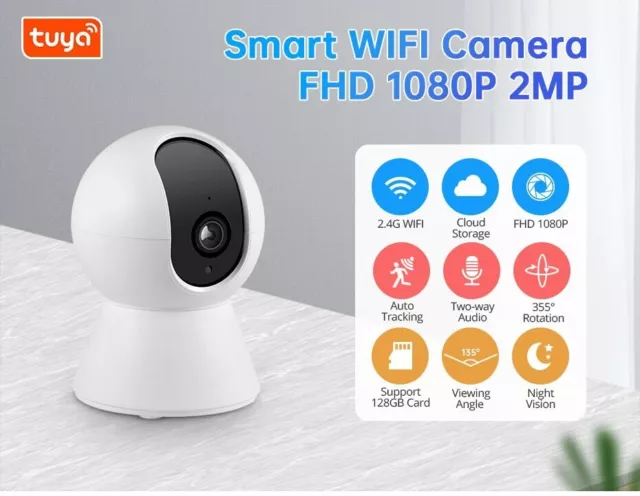KERUI 1080P Tuya Smart Mini WiFi IP Camera Indoor Wireless Security Home CCTV Su