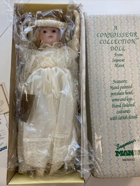 Seymour Mann Connoisseur Collection Angel Porcelain Doll Angelica 16”