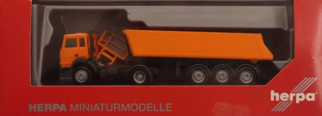 Herpa 309356 Iveco Camion Con Semirimorchio Ribaltabile Per Trasporto Inerti