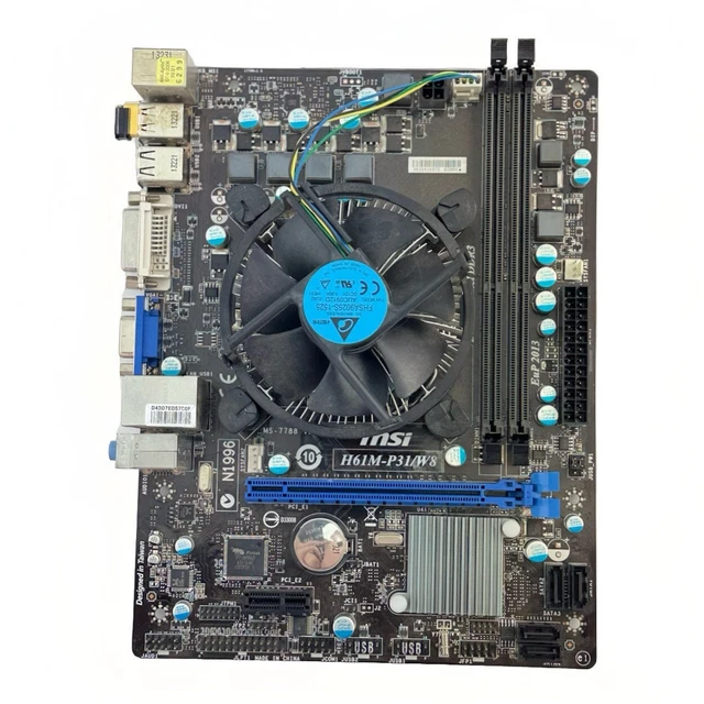 MSI H61M-P31/W8 MS-7788 LGA1155 M-ATX Motherboard + CPU I3 £29.99 ...