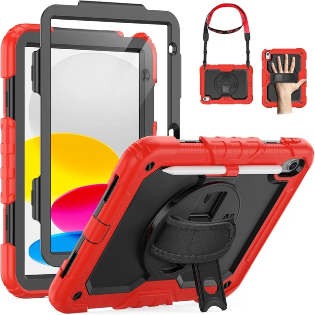 Scrivi In Piedi Custodia Antiurto Per IPad 7a/8a/9a Generazione Con Maniglia E Supporto - Ideale Per Bambini Custodia Heavy Duty Ipad - Foto 6