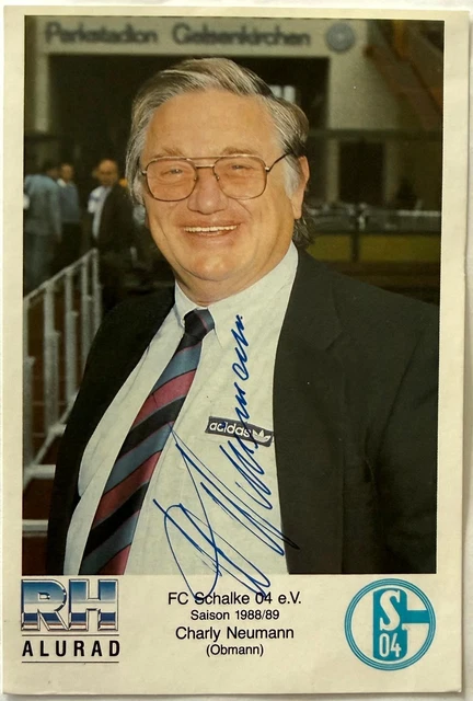Carte Autographiée Uli Bittcher - FC Schalke 04, Saison 1980-81 (originale, Bon état)